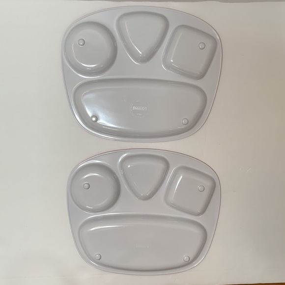 HOME Set of 2 Melamine Sectioned Plates - Picture 9 of 10